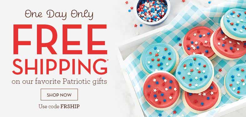 Today only! Free Shipping on Patriotic Gifts